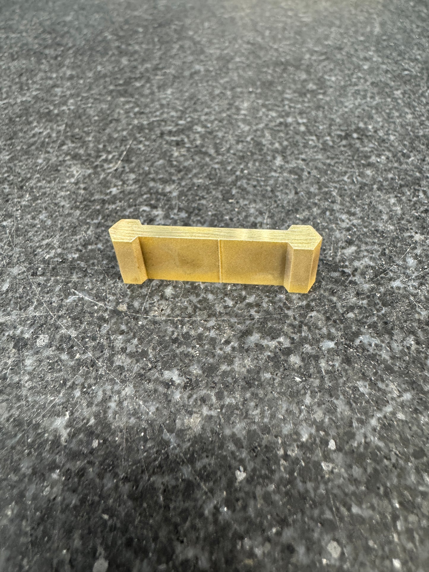 Lakewood Brass Hex Dogbone Stitch — Small (Straight Wall)