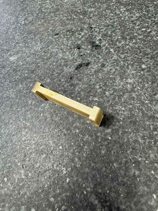Lakewood Brass Flat-End Stitch — Small (Straight Wall)